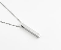 Bar tag silver