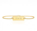 Abrir en la galería, Rectangle tag pulsera