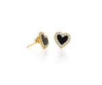 Abrir en la galería, Black heart studs