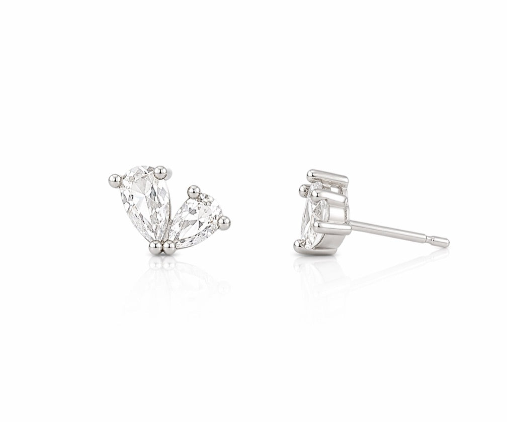 Abstract heart silver