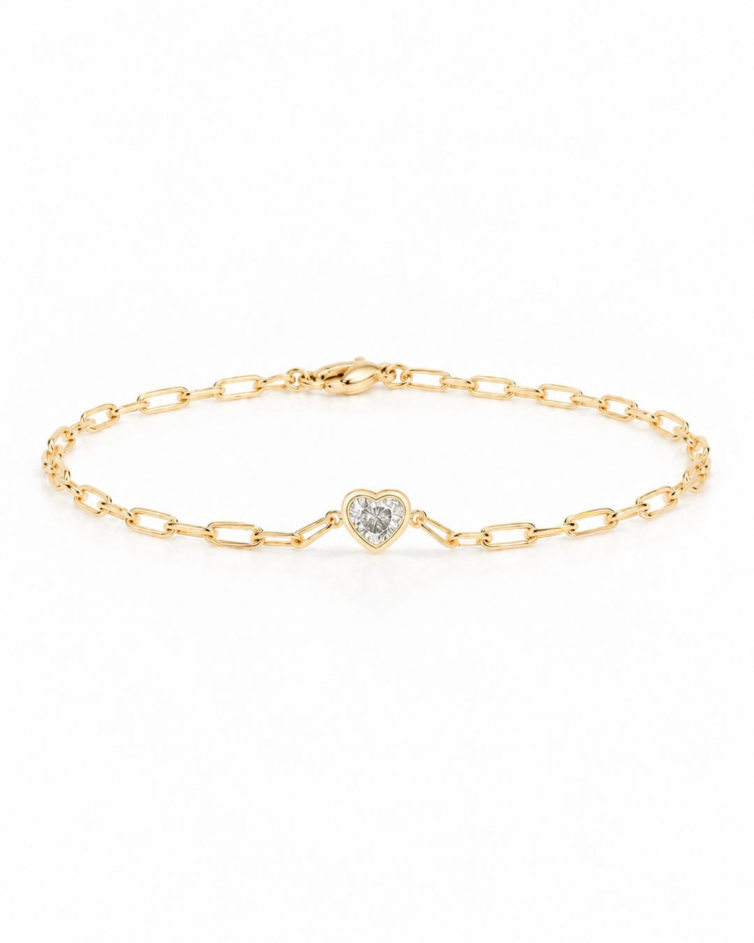Clip heart bracelet