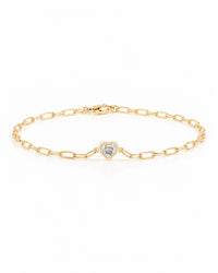 Clip heart bracelet