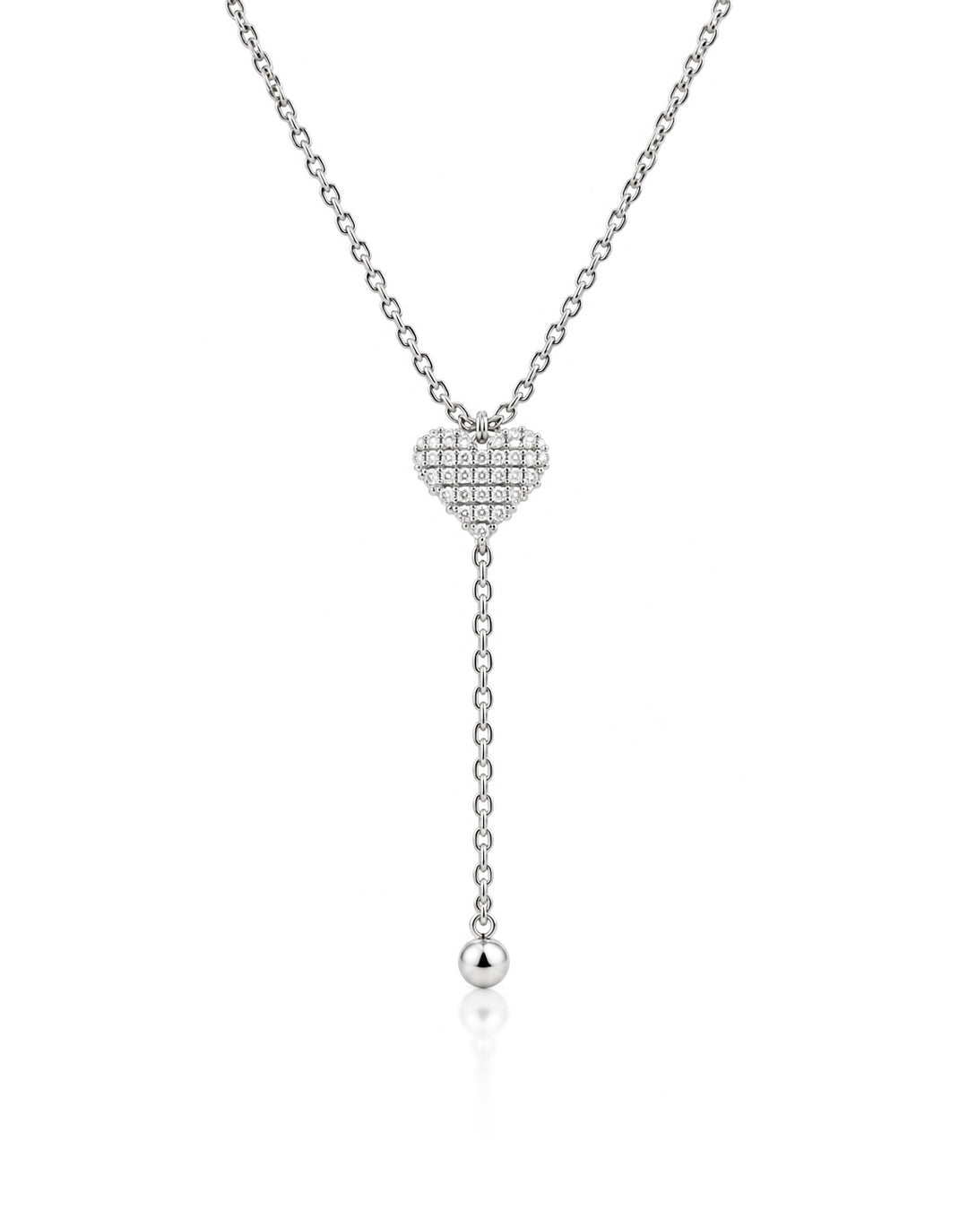 Crush silver heart