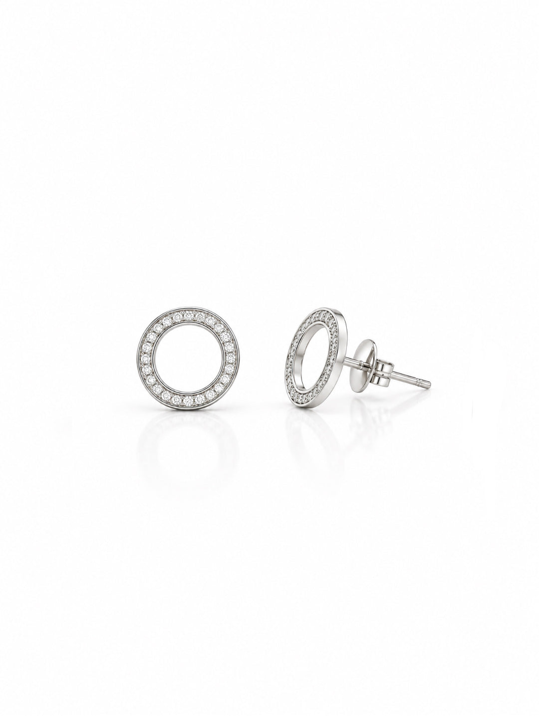 Circle shimmer silver 13mm