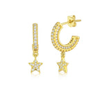 Abrir en la galería, Shinny star hoops
