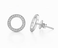 Circle silver shimmer - 11mm