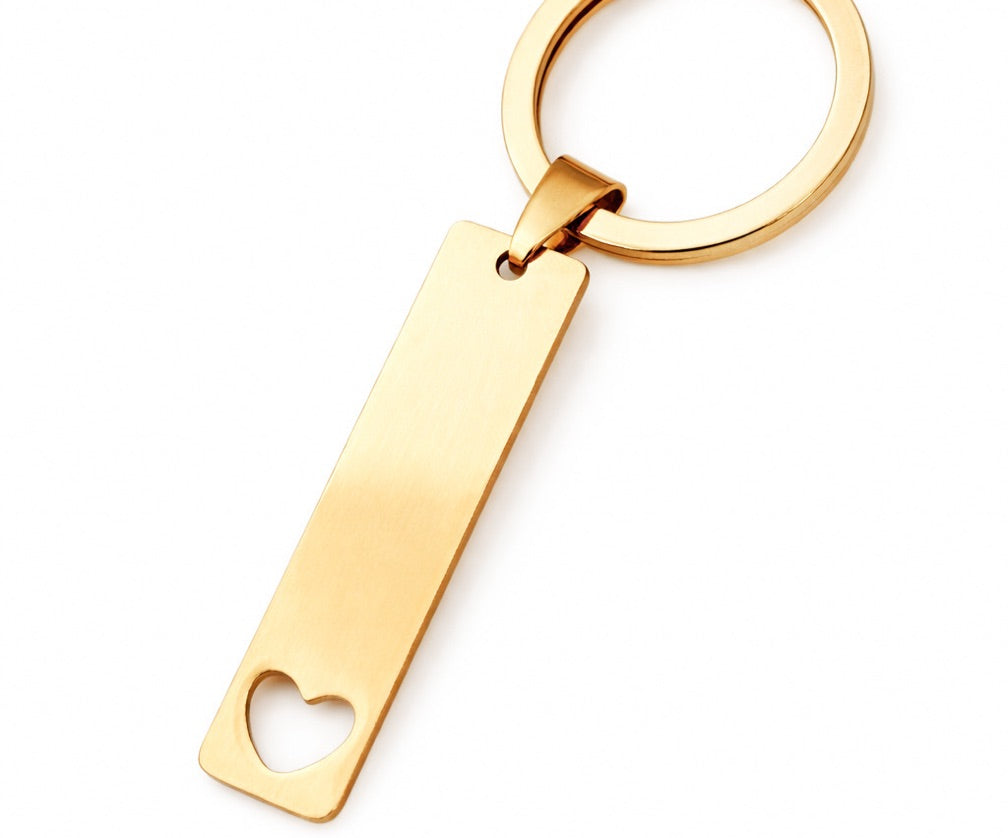 Llavero heart gold