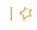 Abrir en la galería, Mini star hoops shimmer
