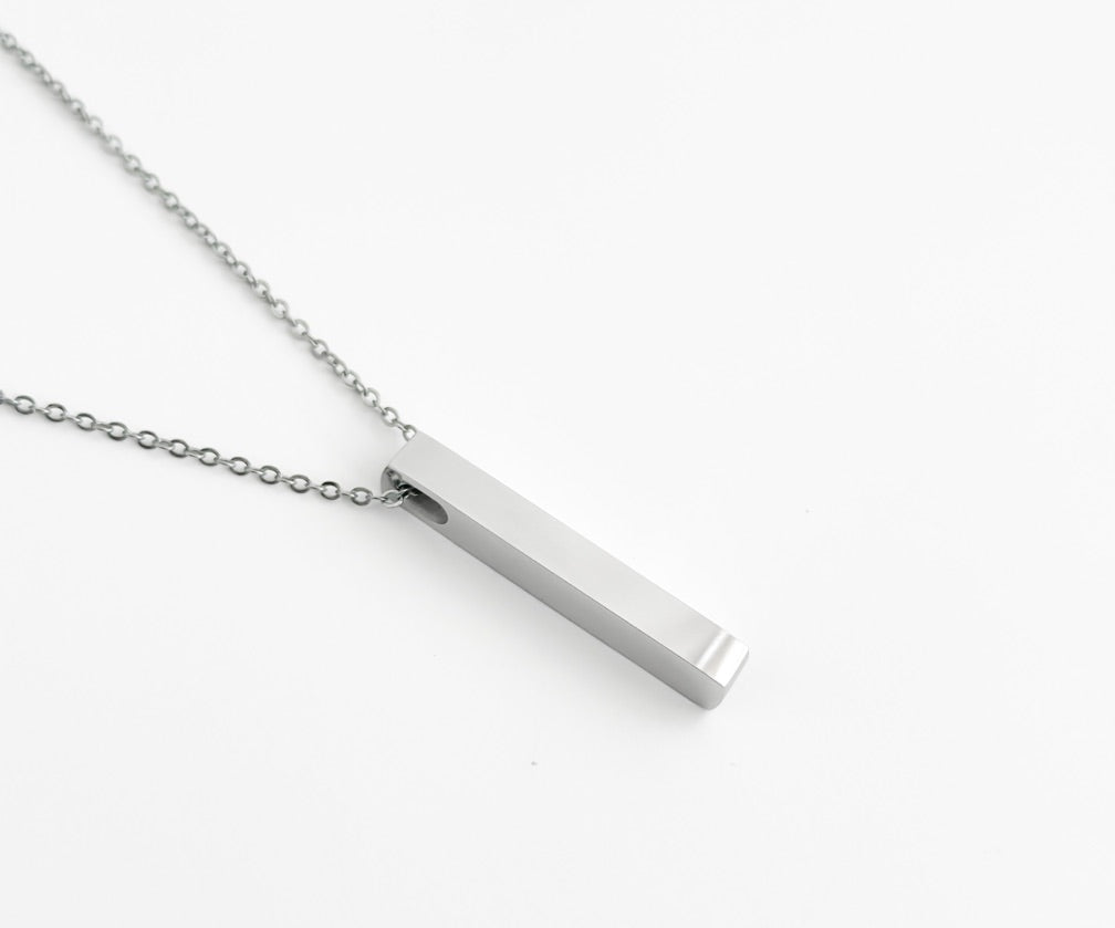 Bar tag silver