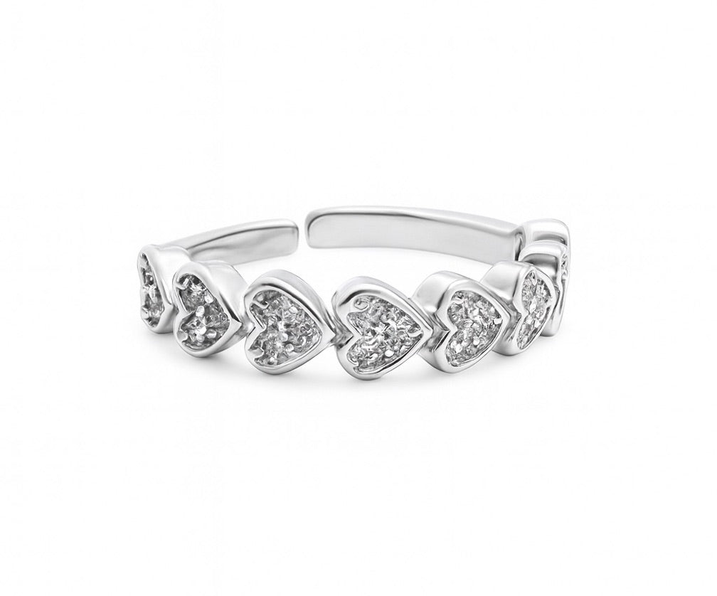 Endless silver ring
