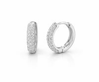 Hoops shimmer silver