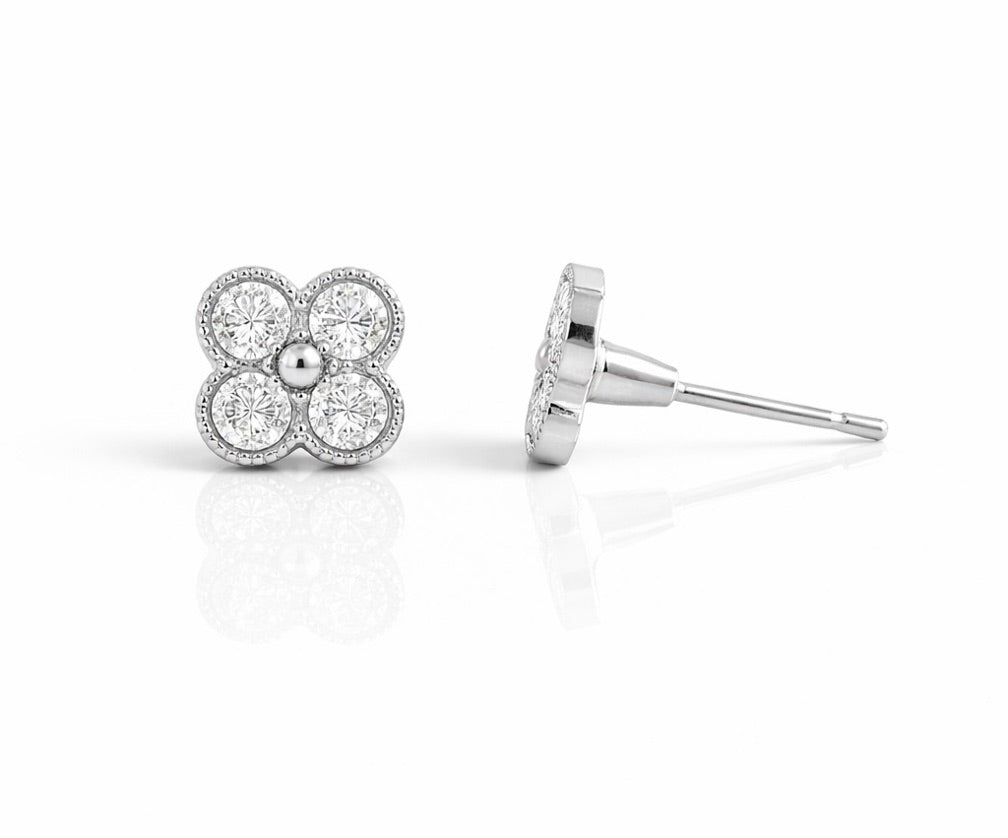 Vancleef shimmer topitos silver