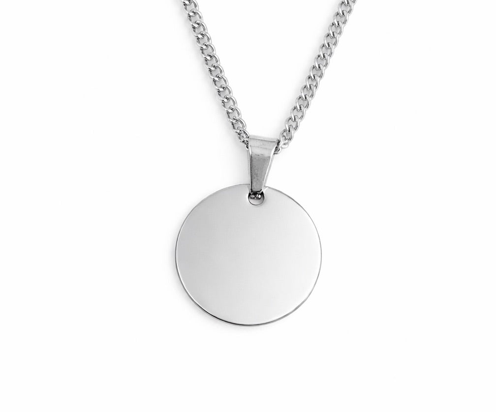 Round silver