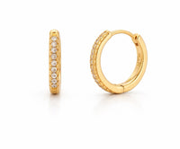 Hoops shimmer gold