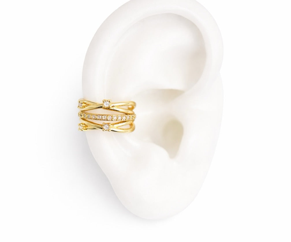 Infinity cuff gold
